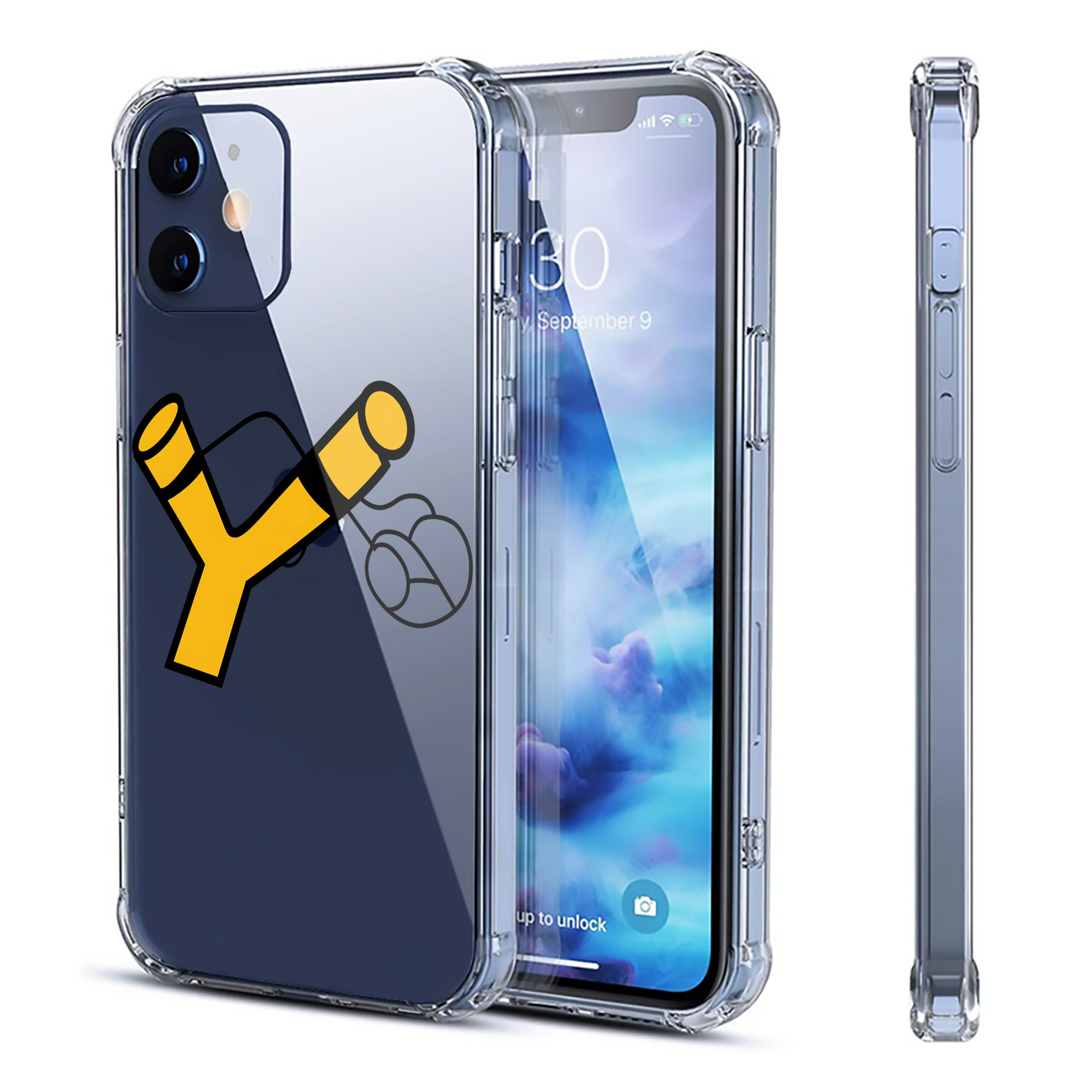 （画像用） Angry Birds アングリーバード 【iPhone 12シリーズ対応】透明スマホケース（クリアソフトケース）